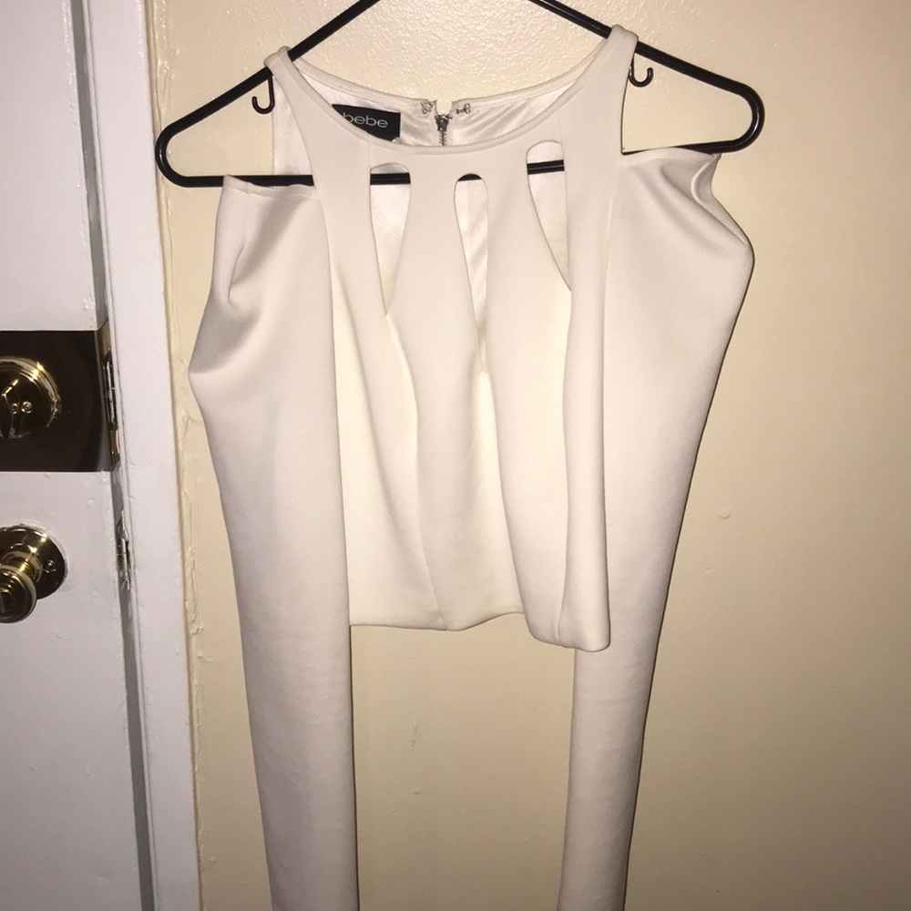 White crop top